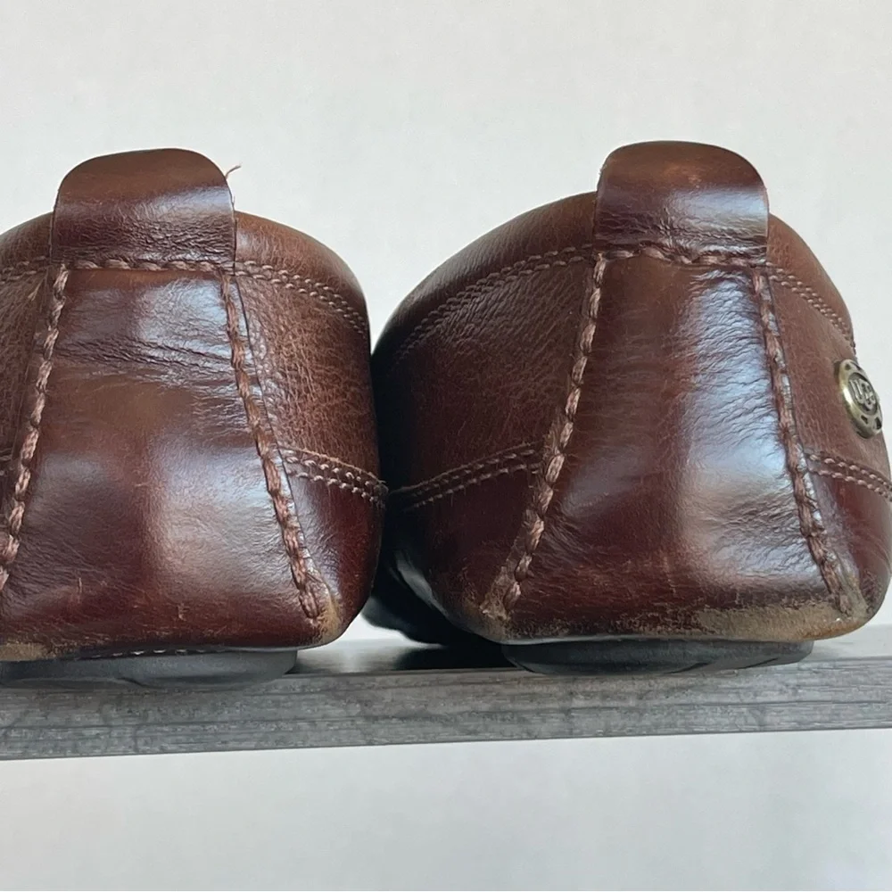 UGG Men’s Brown Leather Drivers Shoes Loafers 9